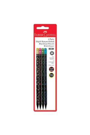 Faber-Castell Blister Kurşun Kalem 4'lü, Party