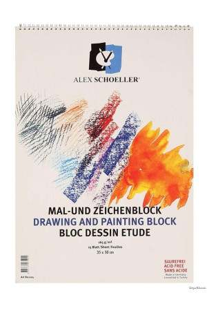ALEX SCHOELLER A.SPR.RSM.165.35 RESİM DEFTERİ 165 GR. 35x50 ALX-024