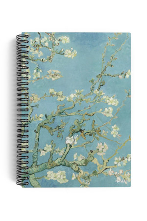 Vincent Van Gogh/Almond Blossom,1890 | Spiralli Defter 01 | A5 | Çizgisiz | 100 Sayfa | Sanat Vincent Van Gogh/Almond Blossom,1890 | Spiralli Defter 01 | A5 | Çizgisiz | 100 Sayfa | Sanat