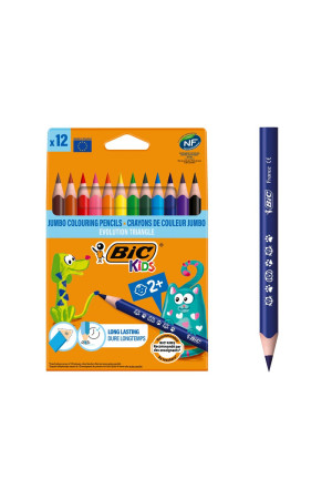 BIC Kids Evolution Üçgen Jumbo Renkli Kalem, 12'Li Kutu BIC Kids Evolution Üçgen Jumbo Renkli Kalem, 12'Li Kutu