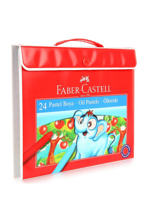 Faber-Castell Taşınabilir Çantalı Pastel Boya Seti, 24 Renk, Yumuşak ve Rahat Kullanım, Canlı Renkler, Kağıt ve Taş Üzeri Uygun