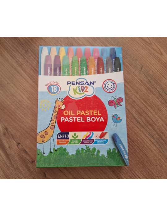 Pastel Boya, 18 Renk Karton Kutuda – Canlı Renkli Kırtasiye ve Okul Boya Seti Pastel Boya, 18 Renk Karton Kutuda – Canlı Renkli Kırtasiye ve Okul Boya Seti