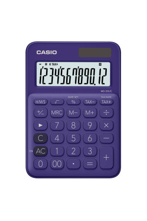 Casio Ms-20Uc-Pl-N-Dc Casio Mini Masa Hesap Makinesi, Mor