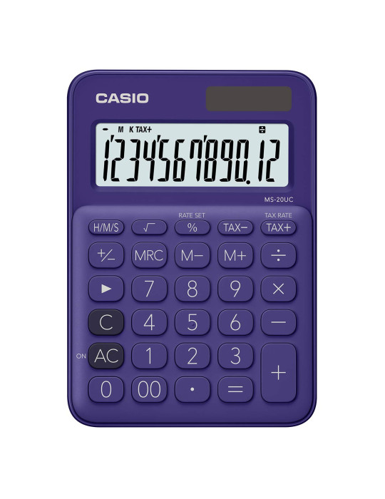 Casio Ms-20Uc-Pl-N-Dc Casio Mini Masa Hesap Makinesi, Mor Casio Ms-20Uc-Pl-N-Dc Casio Mini Masa Hesap Makinesi, Mor