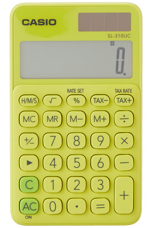 Casio SL-310UC-YG Cep Tipi 10 Hane Sarı Hesap Makinesi