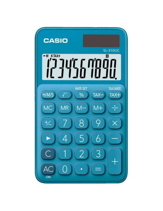 Casio SL-310UC-BU Cep Tipi 10 Hane Mavi Hesap Makinesi Casio SL-310UC-BU Cep Tipi 10 Hane Mavi Hesap Makinesi