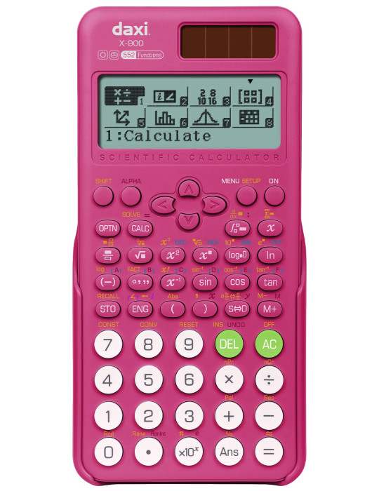 DAXI X-900 552 FONKSİYONLU BİLİMSEL HESAP MAKİNESİ (FUŞYA) DAXI X-900 552 FONKSİYONLU BİLİMSEL HESAP MAKİNESİ (FUŞYA)