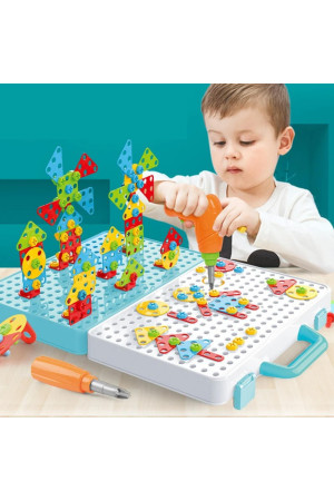 Giffy / Oyuncak 3D Yaratıcı 340 Parça Tamir Seti Pilli Matkaplı Sök Tak Çantalı Eğitici Tamir Setim Giffy / Oyuncak 3D Yaratıcı 340 Parça Tamir Seti Pilli Matkaplı Sök Tak Çantalı Eğitici Tamir Setim