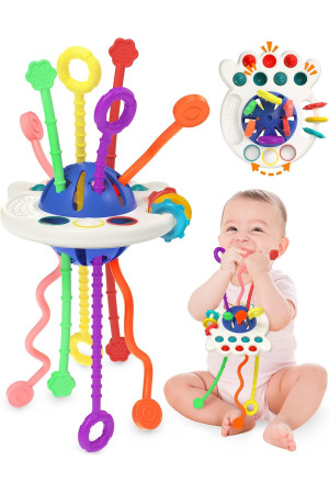 Circle Toys UFO Eğitici Duyusal Aktivite Oyuncağı - 1-3 Yaş Yürümeye Başlayan Çocuklar için Montessori Gelişim Seti