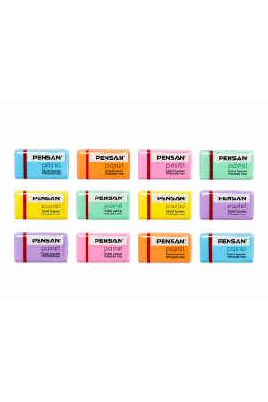 PENSAN PASTEL RENKLİ SİLGİ 12 ADET PENSAN PASTEL RENKLİ SİLGİ 12 ADET