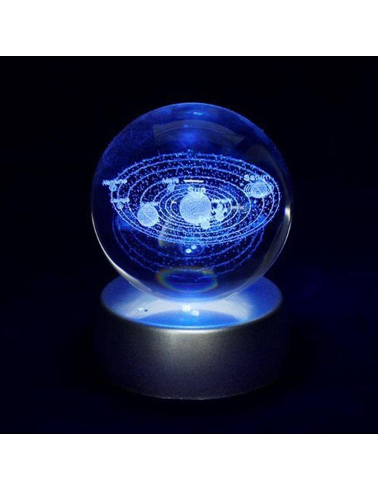 3D Işıklı Gezegen Cam Küre Dekoratif Hediyelik 3D Işıklı Gezegen Cam Küre Dekoratif Hediyelik