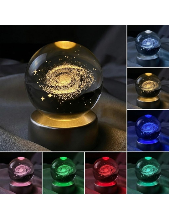 Senon Toz Bulutu Kristal Cam Küre Renk Değiştiren LED Işıklı Gece Lambası Dekoratif Hediyelik Senon Toz Bulutu Kristal Cam Küre Renk Değiştiren LED Işıklı Gece Lambası Dekoratif Hediyelik