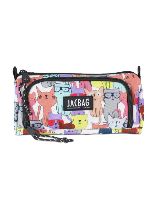 JACBAG PRIME XL-LASTİK AYRAÇLI İKİ BÖLMELİ KALEM KUTUSU (Sarı Kedi) JACBAG PRIME XL-LASTİK AYRAÇLI İKİ BÖLMELİ KALEM KUTUSU (Sarı Kedi)
