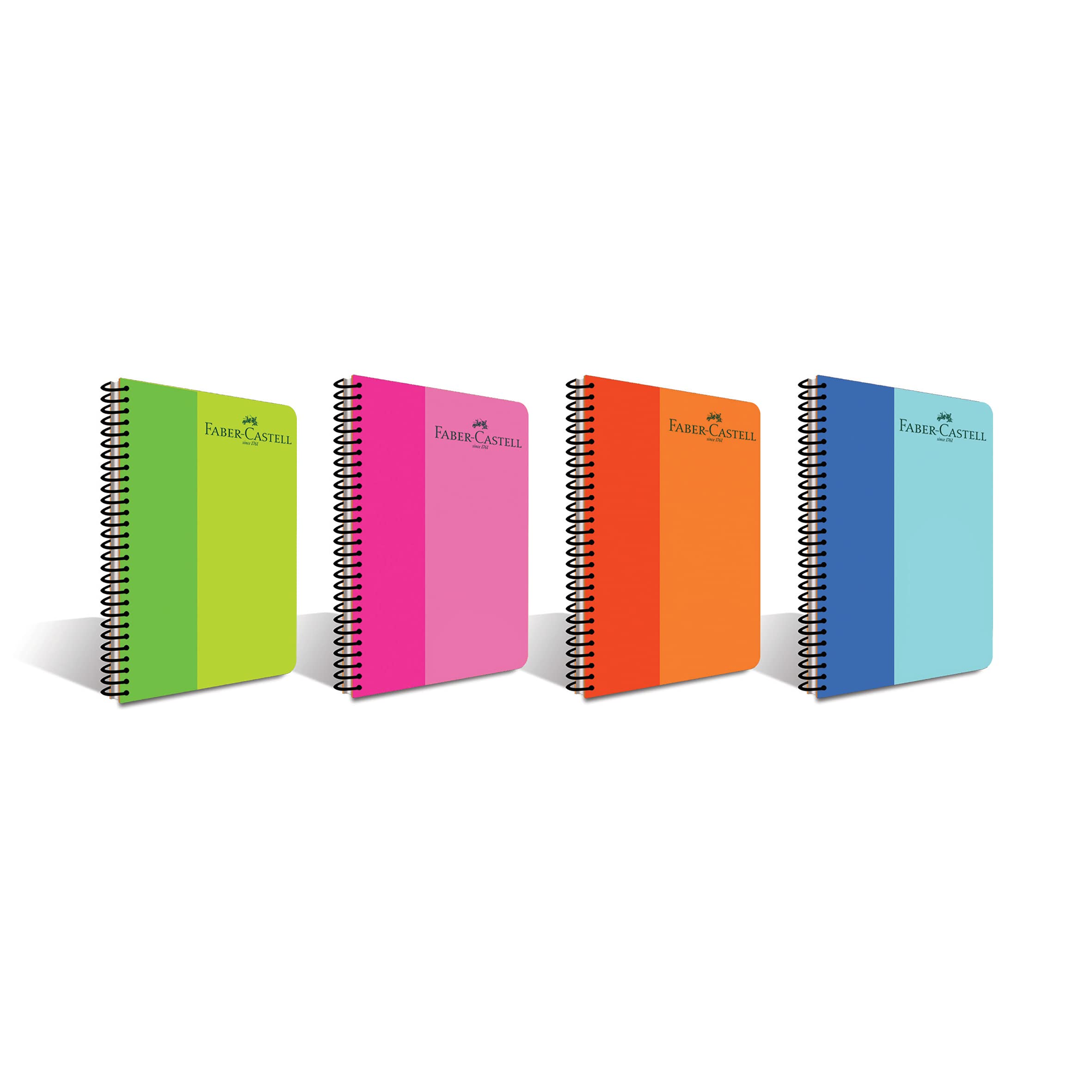 Faber-Castell PP Kapak BiColor Spiralli 120 YP Düz